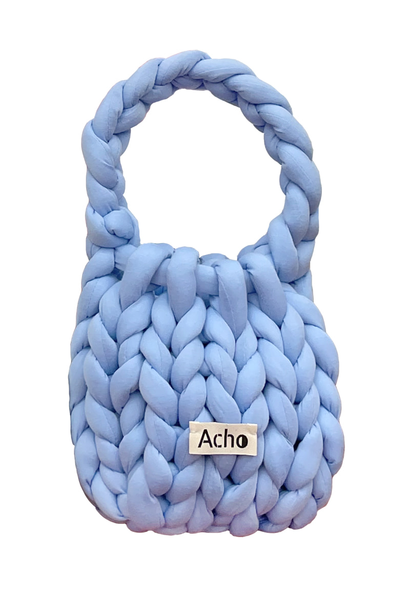 Knitted Tote Bag_Blue